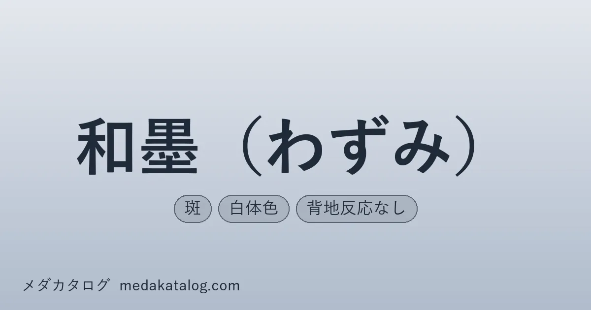 和墨(わずみ)とはのアイキャッチ画像