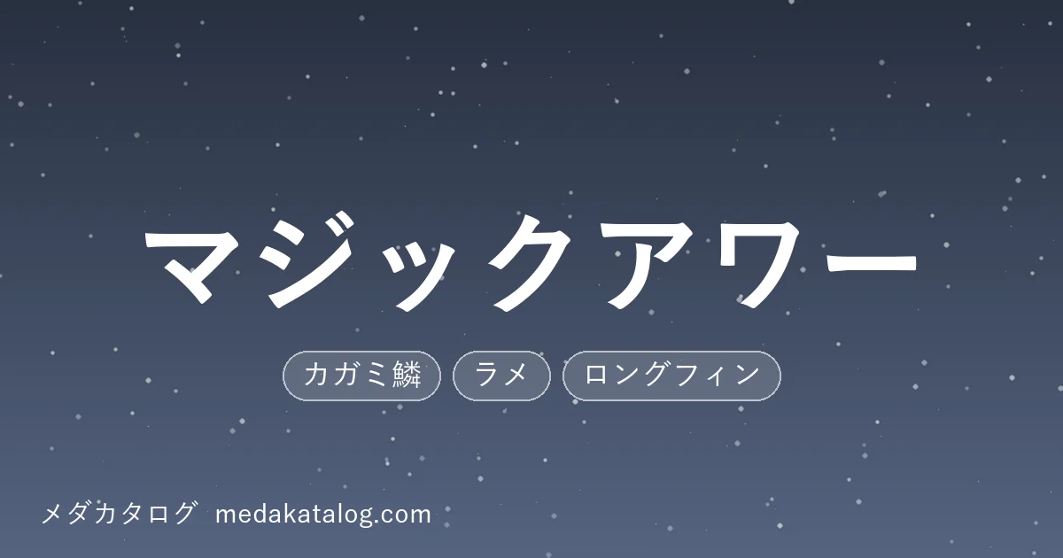 マジックアワーとはのアイキャッチ画像